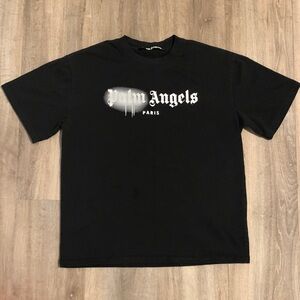 Palm Angels Black Short Sleeve Tee